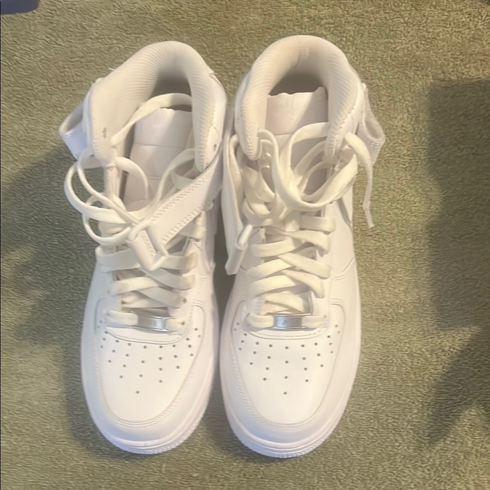 Classic White Lace-Up High-Tops